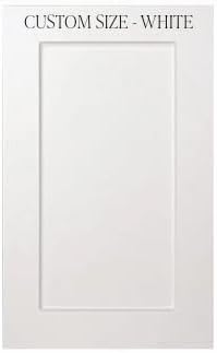 White Cabinet Doors -Shaker or Modern Flat -Custom Sized - PreFinished Cabinet Door Replacement – Easy Cabinet Upgrade- Kitchen/Bath/Closet/Custom Cabinet Door for reface – Engineered Wood
