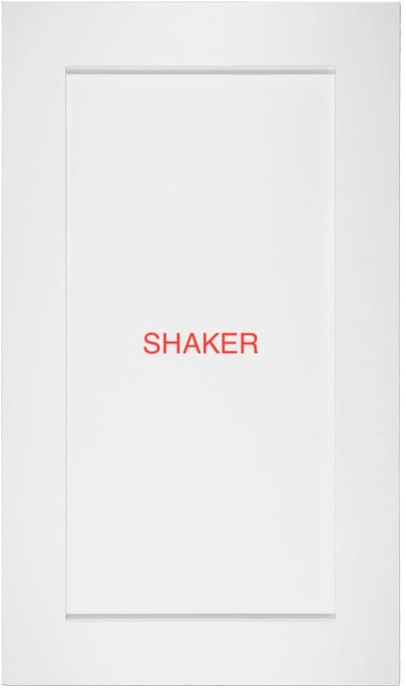 Primed MDF Cabinet Door Bathroom-Kitchen-Closet Replacement - 22 Inch Tall (Shaker, 16 Inch Wide)