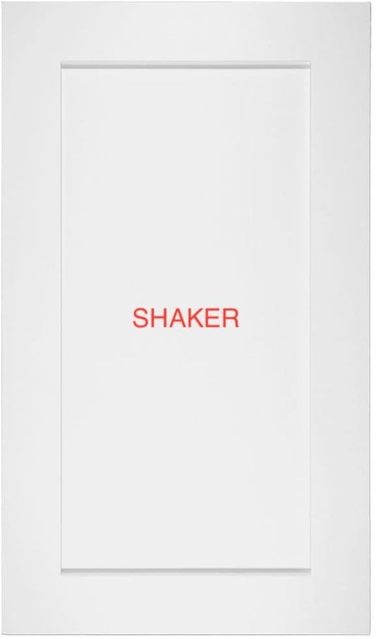 Primed MDF Cabinet Door Bathroom-Kitchen-Closet Replacement - 22 Inch Tall (Shaker, 16 Inch Wide)