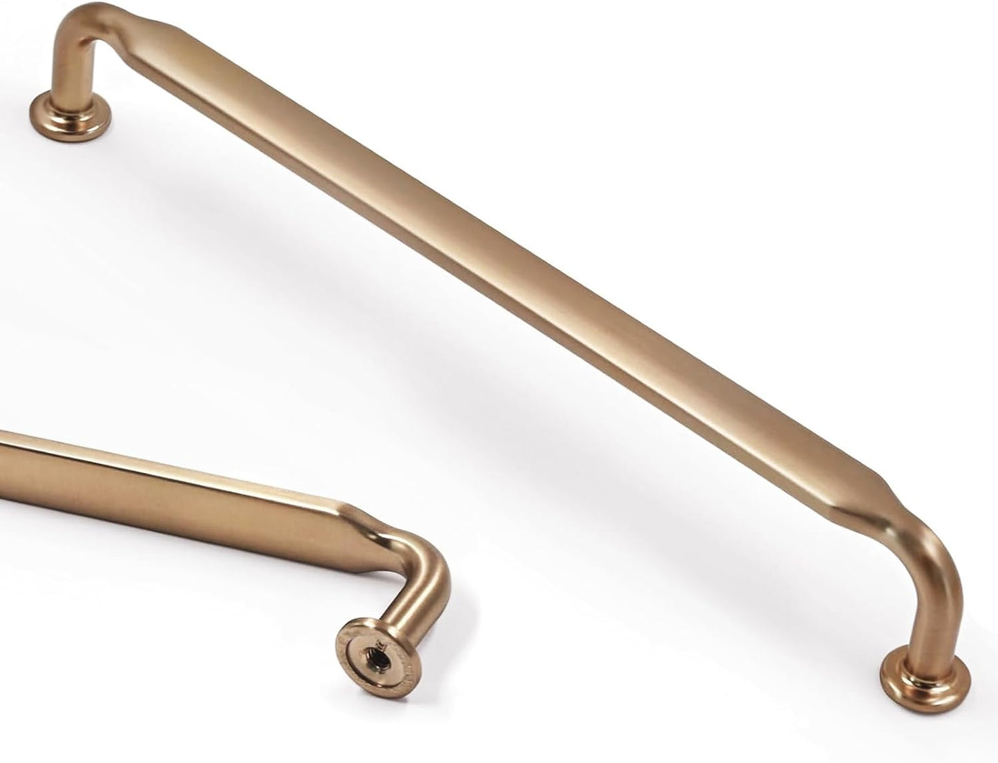 Asidrama 10 Pack 5 Inch(128mm) Champagne Bronze Kitchen Cabinet Handles, Cabinet Pulls Kitchen Cabinet Hardware for Cupboard Drawer Pulls