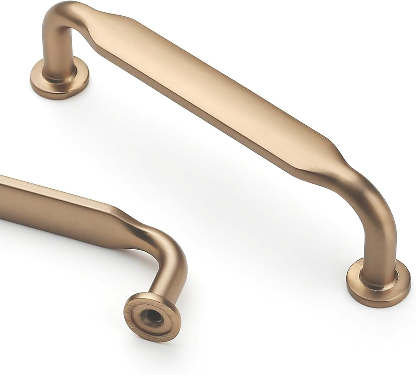 Asidrama 10 Pack 5 Inch(128mm) Champagne Bronze Kitchen Cabinet Handles, Cabinet Pulls Kitchen Cabinet Hardware for Cupboard Drawer Pulls