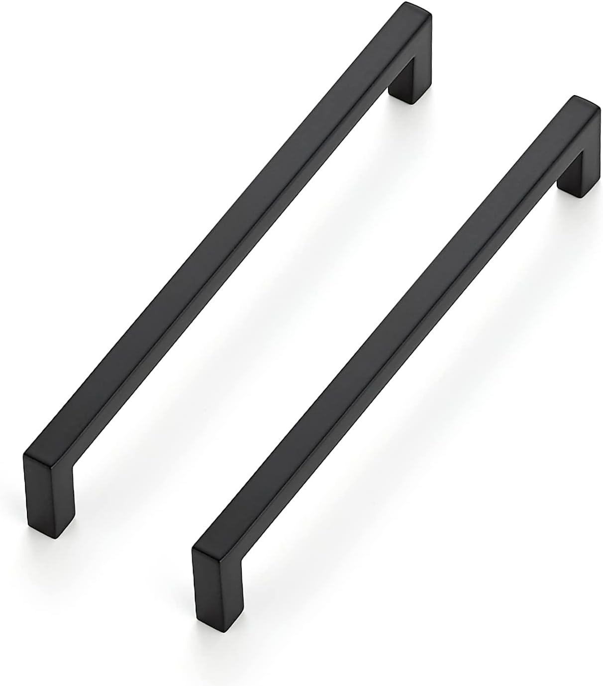 Ravinte 30 Pack Solid 3 Inch Center to Center Slim Square Bar Drawer Handles for Kitchen Cabinet Hardware Matte Black