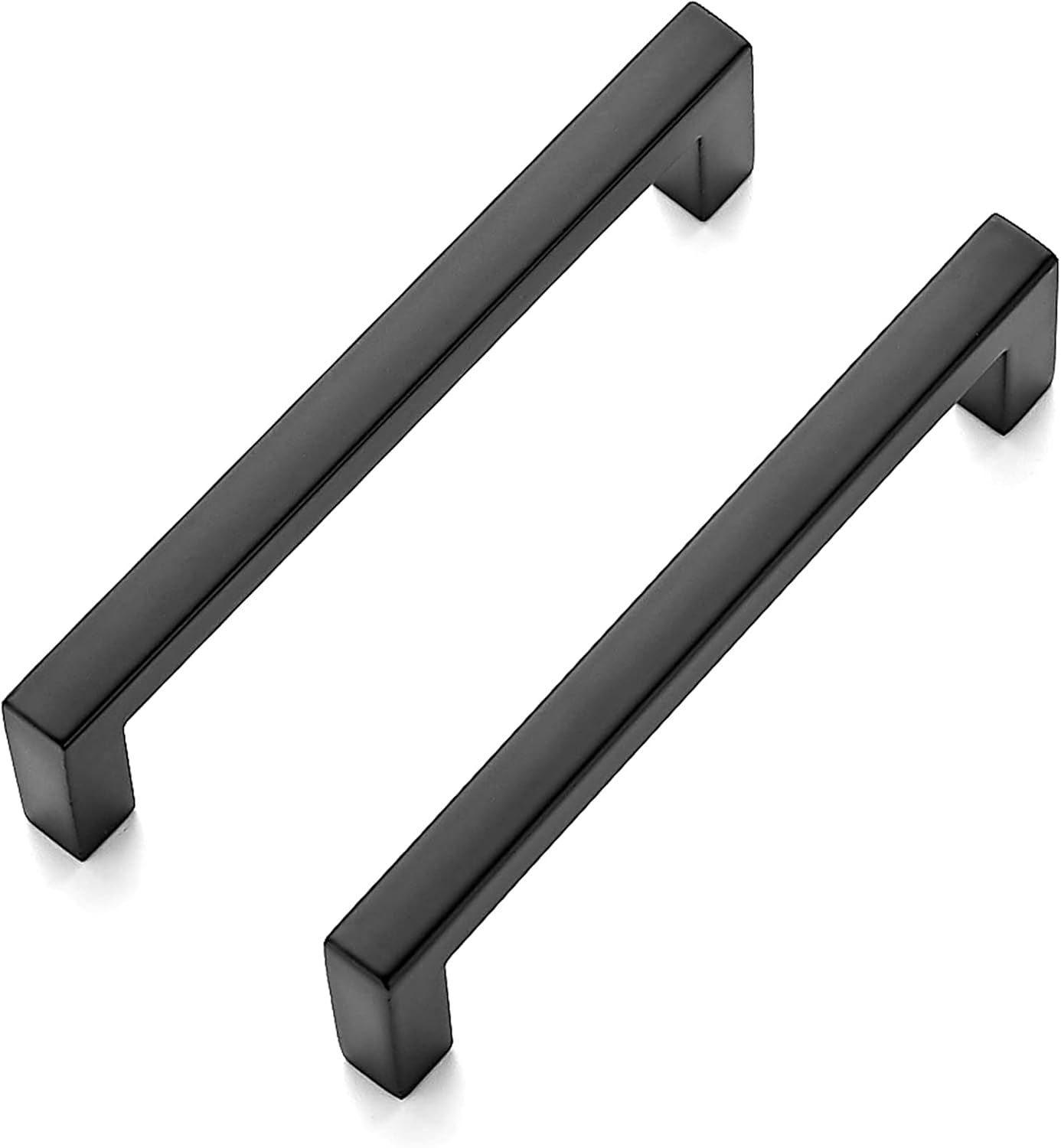 Ravinte 30 Pack Solid 3 Inch Center to Center Slim Square Bar Drawer Handles for Kitchen Cabinet Hardware Matte Black