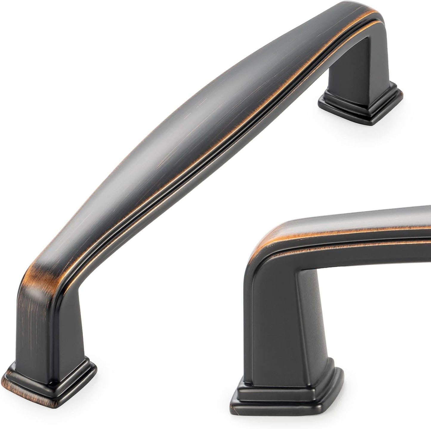 KOOFIZO 10 Pack 3 Inch Oil Rubbed Bronze Kitchen Cabinet Pulls Rubbed Bronze Cabinet Handles Bronze Cabinet Hardware for Kitchen Cabinets 1817 Drawer Dresser Cupboard Bedroom