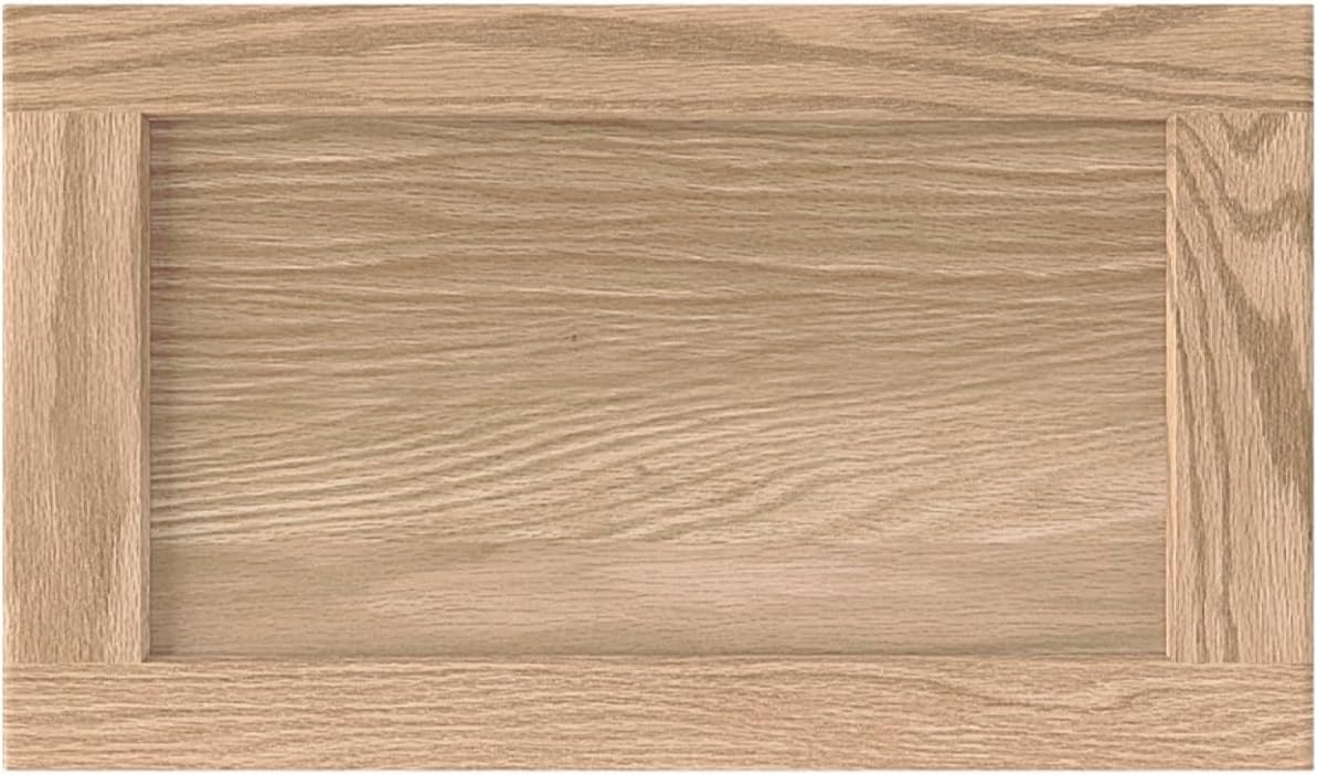 16.25W x 22.5H Unfinished Oak Kitchen Cabinet Door Replacement, Shaker Style