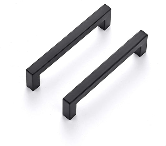 Ravinte 30 Pack 5 Inch Kitchen Square Cabinet Handles Matte Black Pulls Drawer Hardware for Cabinets Cupboard