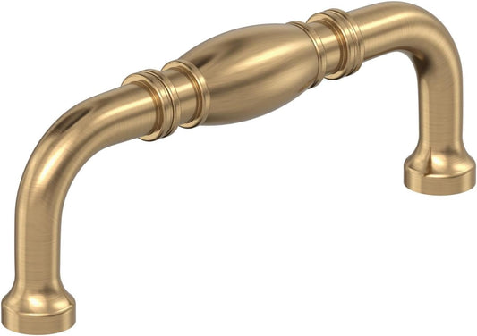 Amerock Granby 3 inch (76mm) Center-to-Center Champagne Bronze Cabinet Pull - 10 Pack