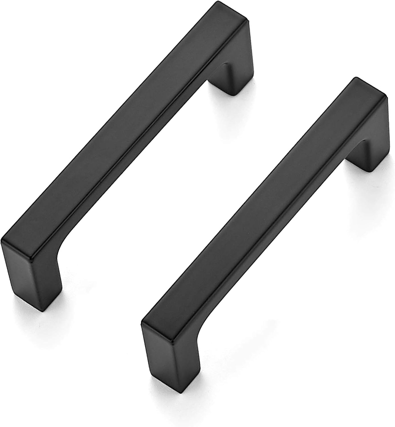 Ravinte 30 Pack Solid 5 Inch Kitchen Square Cabinet Handles Matte Black Pulls Drawer Pulls Kitchen Cabinet Hardware Flat Black Handles