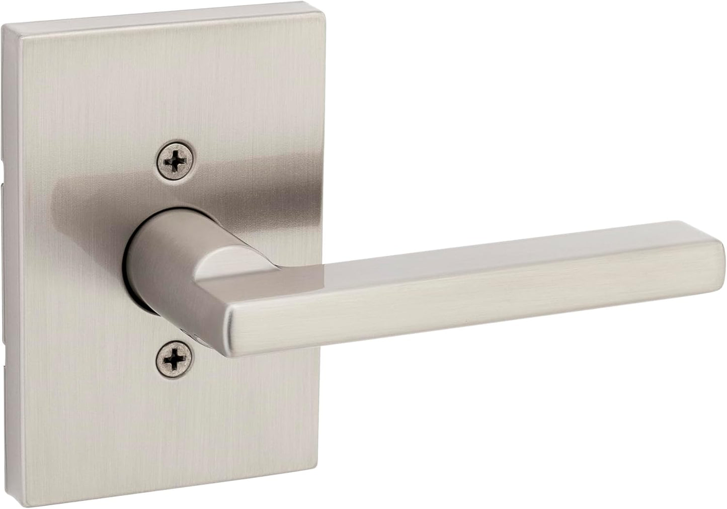 Kwikset Halifax Entry Door Handle with Lock and Key, Secure Keyed Reversible Lever Exterior, For Front Entrance and Bedrooms, Matte Black, Pick Resistant Smartkey Rekey Security and Microban