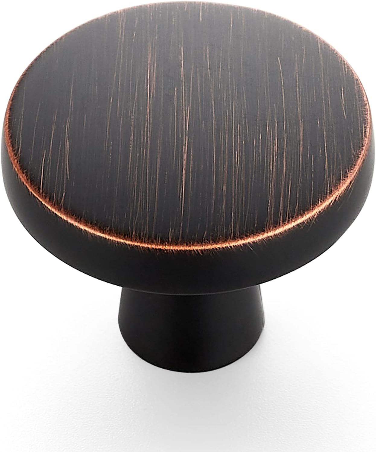 Ravinte 25 Pack Drawer Pulls 1-1/4 Inch Kitchen Cabinet Knobs Solid Round Dresser Drawer Knobs Matte Black Dresser Knobs Drawer Knobs Simple Cabinet Hardware for Cupboard Drawer Pulls