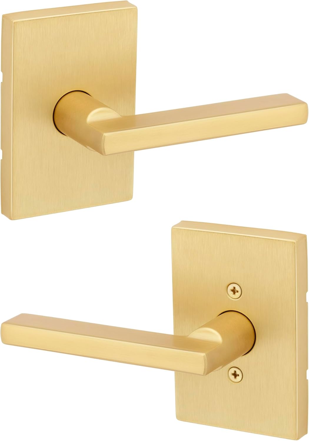 Kwikset Halifax Entry Door Handle with Lock and Key, Secure Keyed Reversible Lever Exterior, For Front Entrance and Bedrooms, Matte Black, Pick Resistant Smartkey Rekey Security and Microban