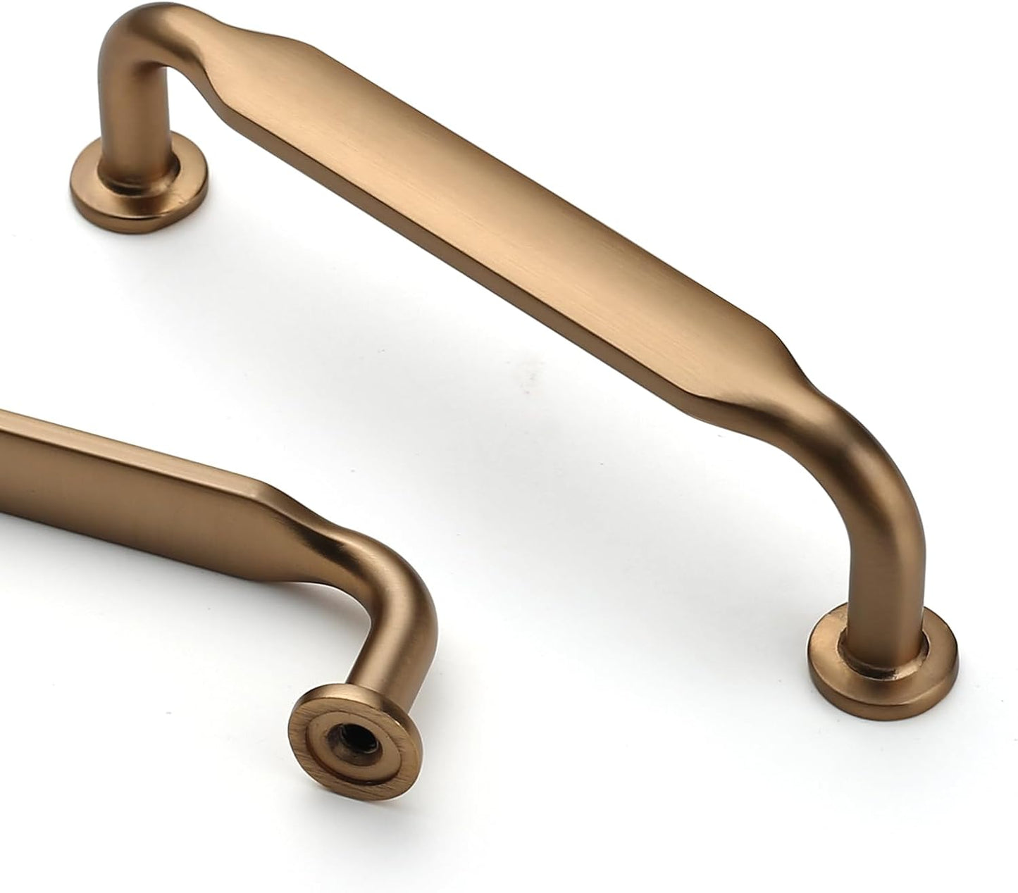 Asidrama 10 Pack 5 Inch(128mm) Champagne Bronze Kitchen Cabinet Handles, Cabinet Pulls Kitchen Cabinet Hardware for Cupboard Drawer Pulls