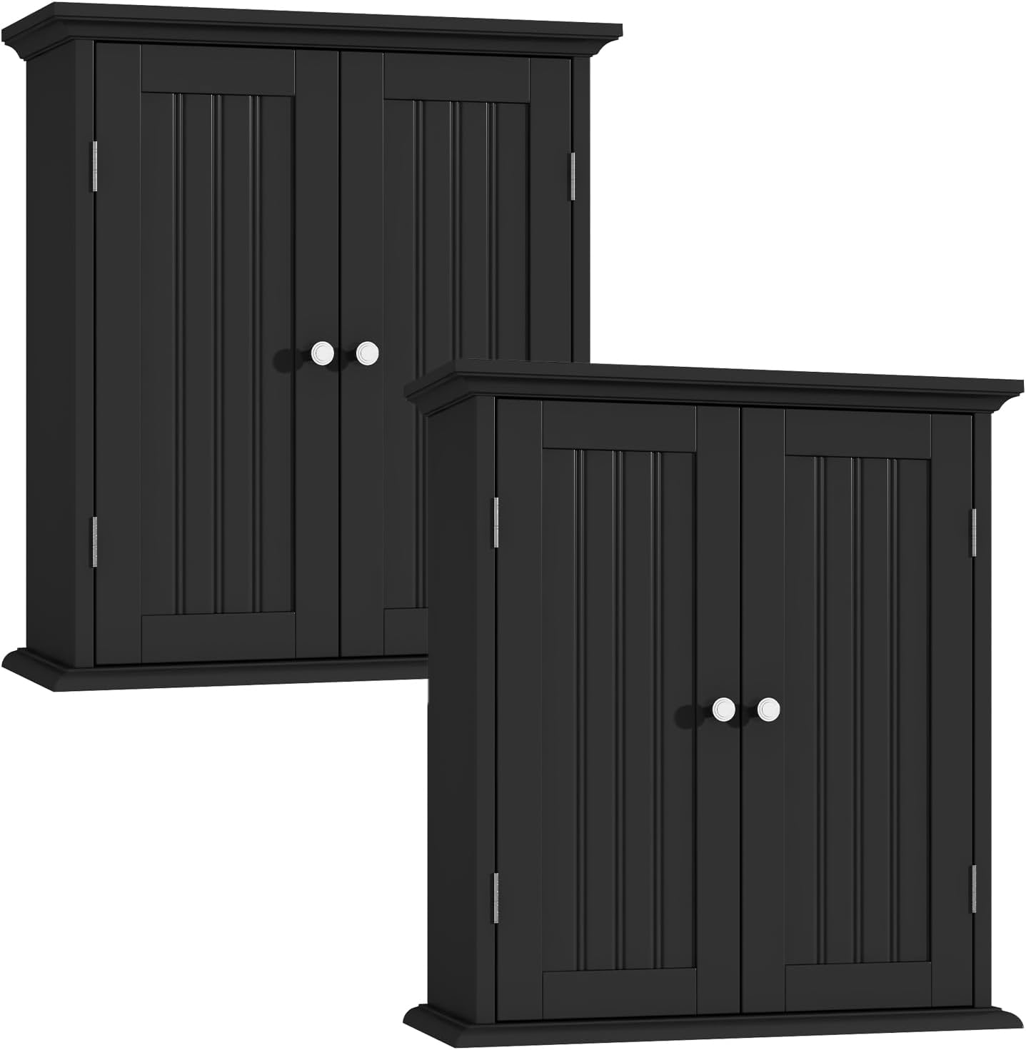 ChooChoo Bathroom Wall Cabinet, Over The Toilet Space Saver Storage Cabinet, Medicine Cabinet with 2 Door and Adjustable Shelves, Cupboard