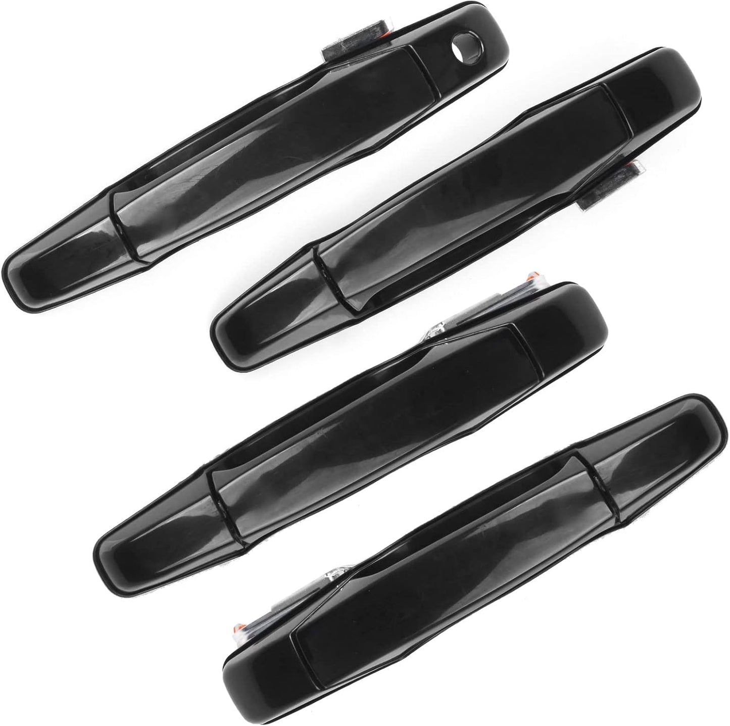 Nakuuly Exterior Chrome Door Handle 4 PCS Front Rear Driver & Passenger Compatible with 2007-2014 Cadillac Escalade Chevy Avalanche Silverado Suburban GMC Sierra Yukon OE # 22738722 22738721 20828258