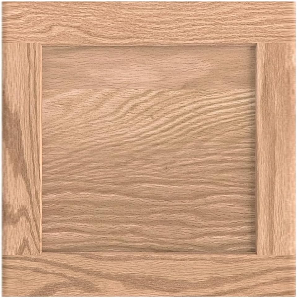 16.25W x 22.5H Unfinished Oak Kitchen Cabinet Door Replacement, Shaker Style