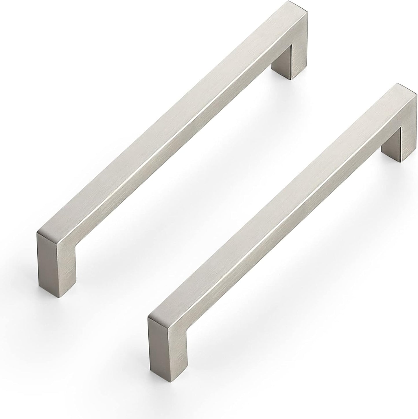 Ravinte 30 Pack 6-1/4 Inch Kitchen Square Cabinet Handles Matte Black Stainless Steel Drawer Pulls Hardware