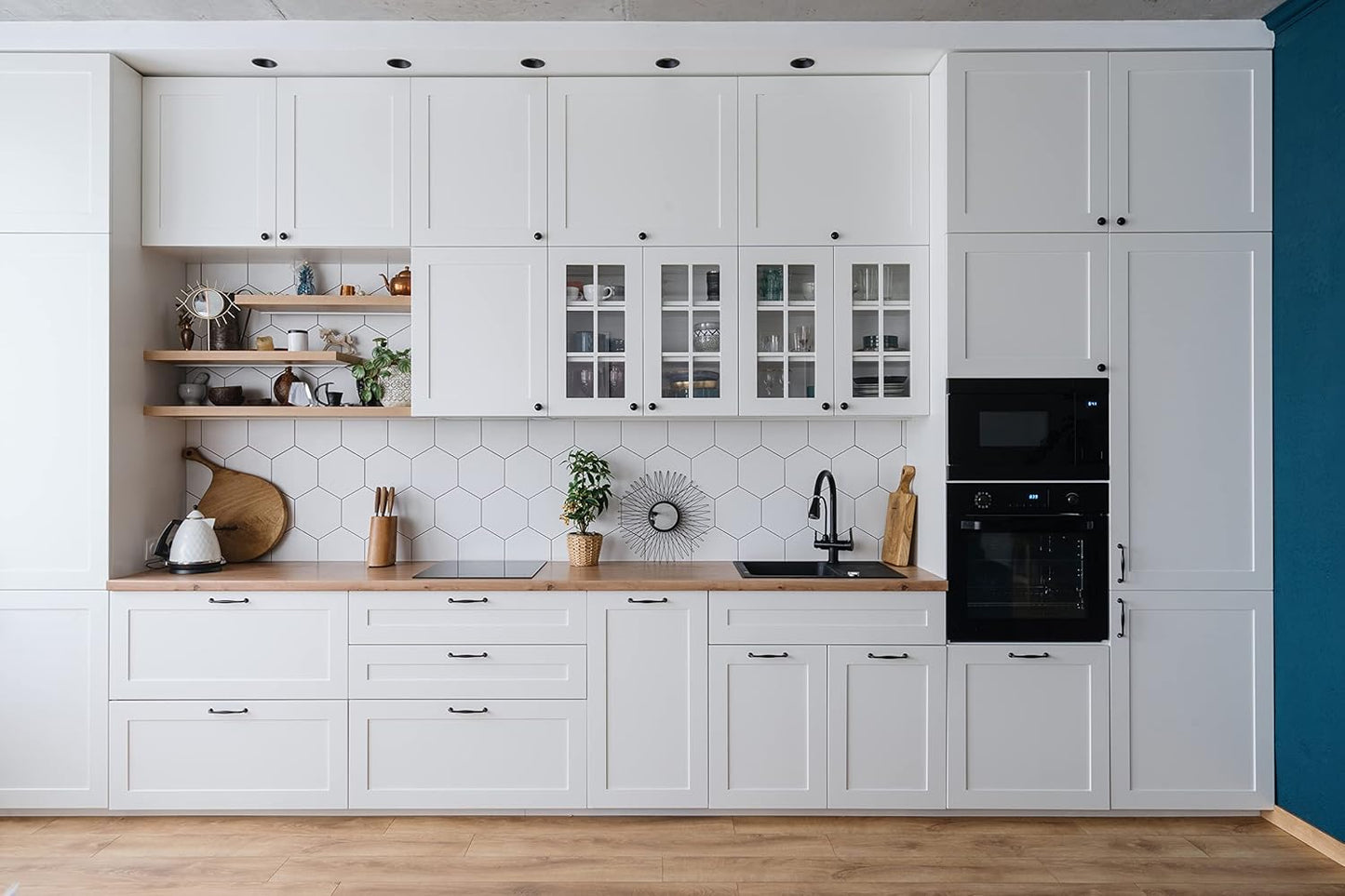 White Cabinet Doors -Shaker or Modern Flat -Custom Sized - PreFinished Cabinet Door Replacement – Easy Cabinet Upgrade- Kitchen/Bath/Closet/Custom Cabinet Door for reface – Engineered Wood