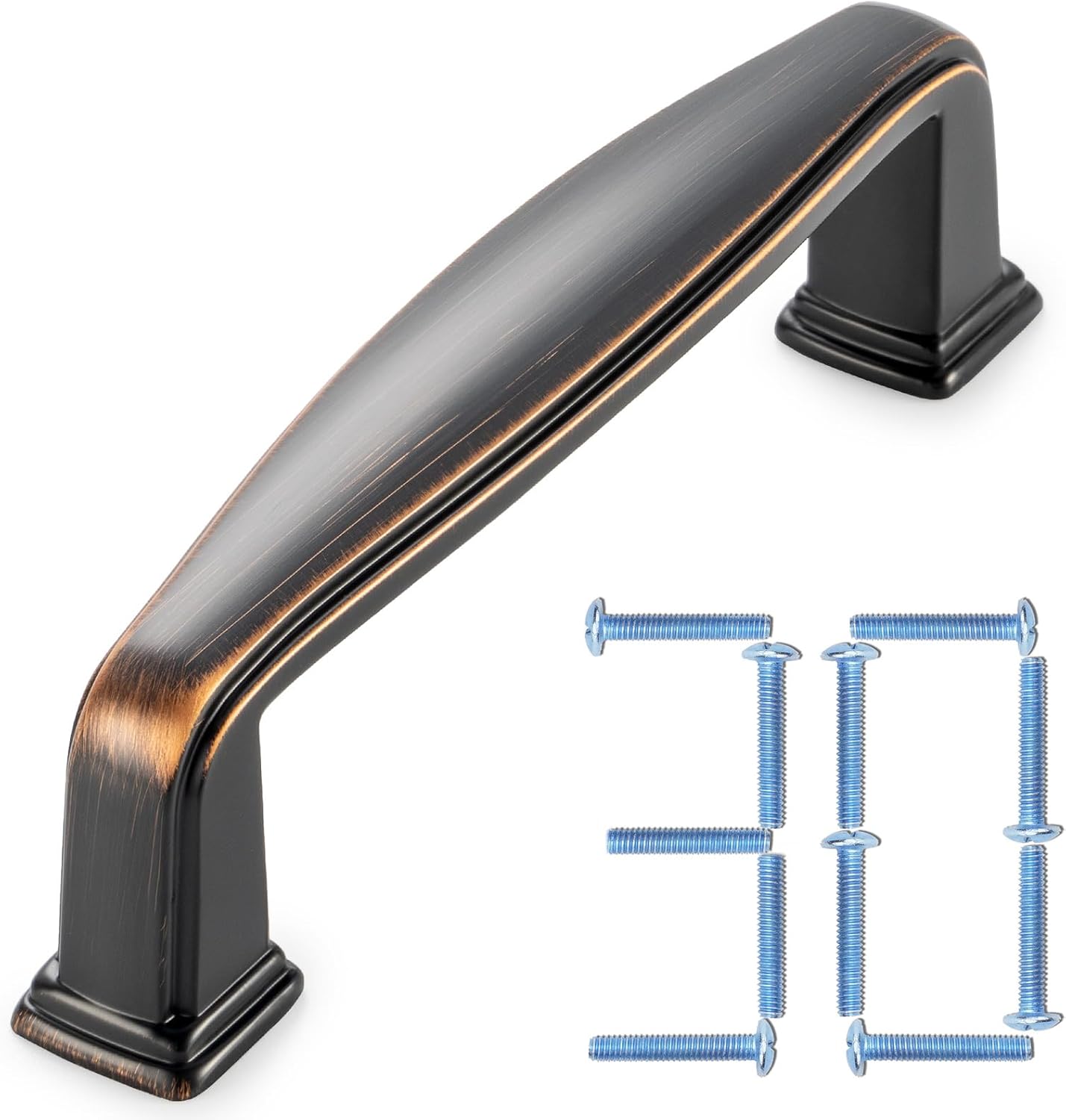 KOOFIZO 10 Pack 3 Inch Oil Rubbed Bronze Kitchen Cabinet Pulls Rubbed Bronze Cabinet Handles Bronze Cabinet Hardware for Kitchen Cabinets 1817 Drawer Dresser Cupboard Bedroom