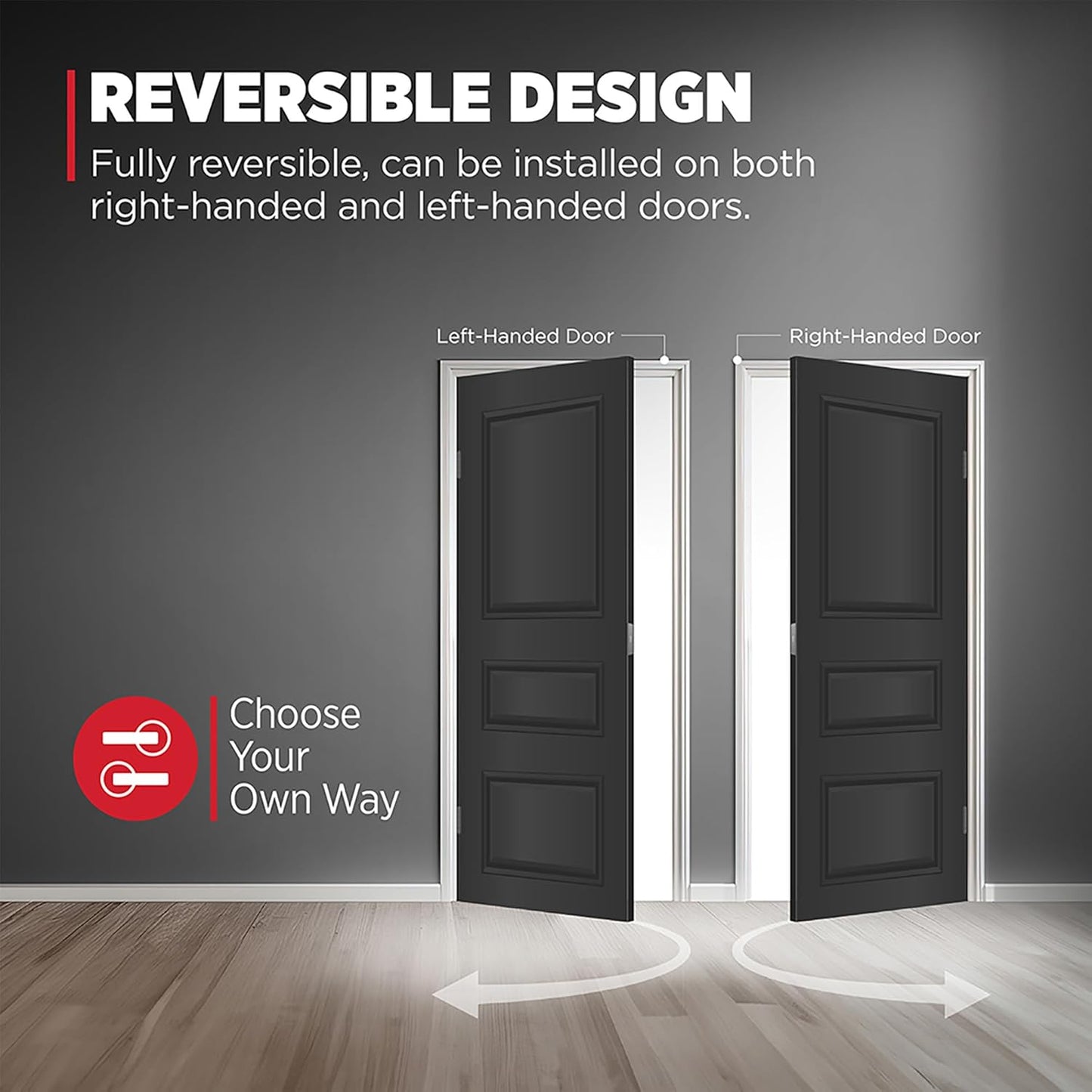 Kwikset Halifax Entry Door Handle with Lock and Key, Secure Keyed Reversible Lever Exterior, For Front Entrance and Bedrooms, Matte Black, Pick Resistant Smartkey Rekey Security and Microban