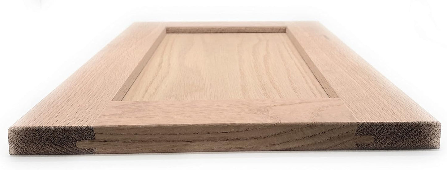 16.25W x 22.5H Unfinished Oak Kitchen Cabinet Door Replacement, Shaker Style