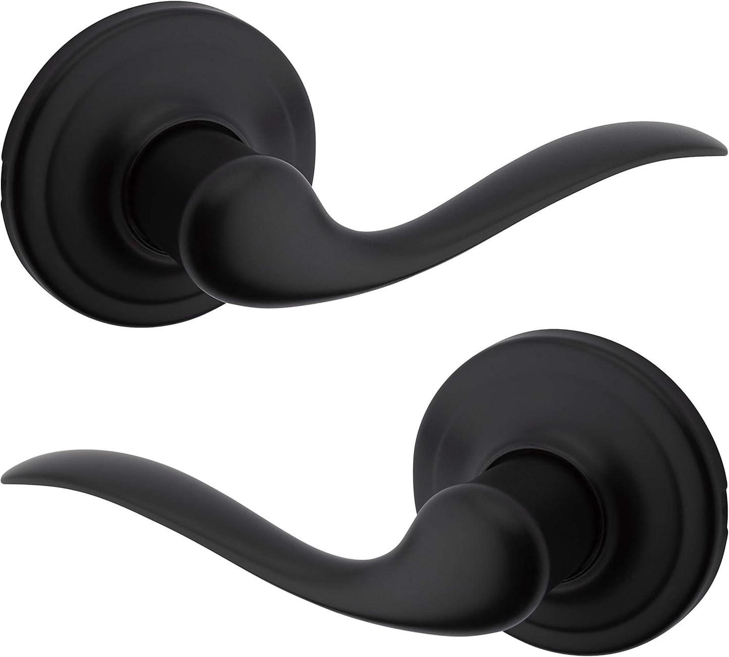 Kwikset Tustin Entry Door Handle with Lock and Key, Secure Keyed Reversible Lever Exterior, For Front Entrance and Bedrooms, Venetian Bronze, Pick Resistant Smartkey Rekey Security and Microban