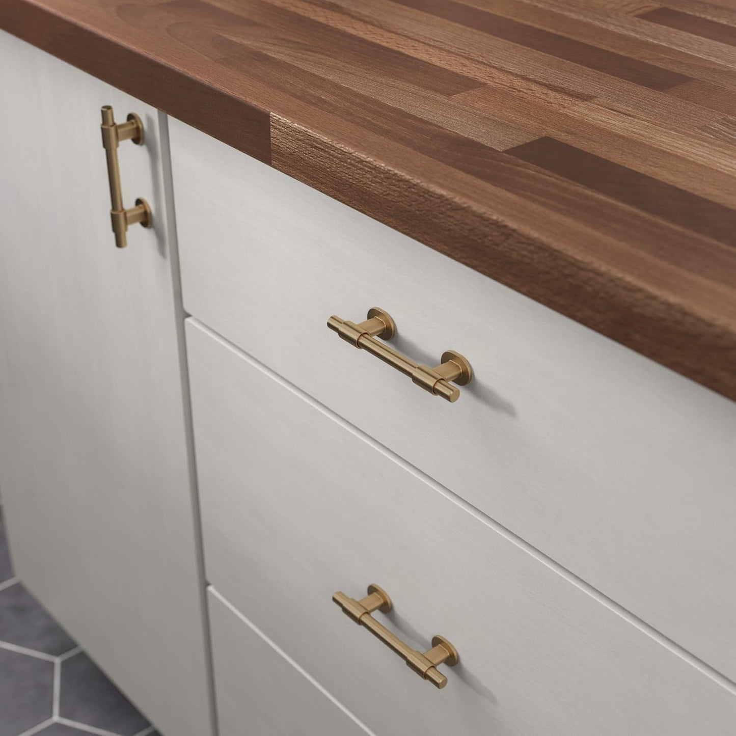 Franklin Brass Adjusta-Pull Francisco (5-Pack) Adjustable Drawer Pulls/Cabinet Handles 1-3/8" to 4" Hole Center Champagne Bronze Hardware Kitchen Door, Drawers, Dressers, Furniture P44364-CZ-B