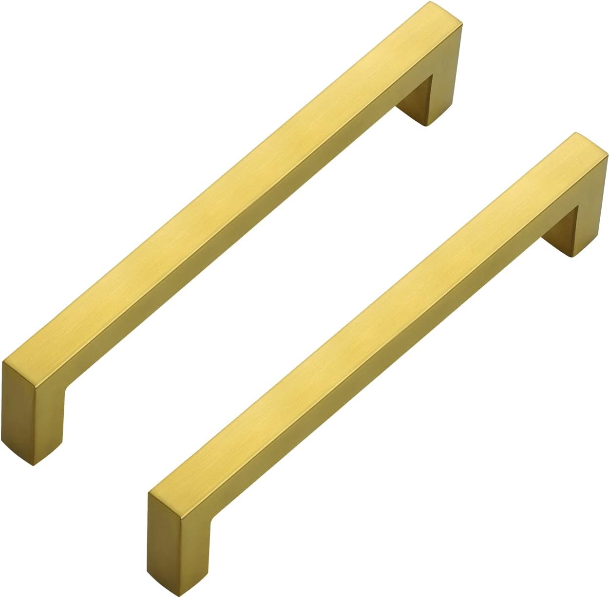 Ravinte 30 Pack 6-1/4 Inch Kitchen Square Cabinet Handles Matte Black Stainless Steel Drawer Pulls Hardware