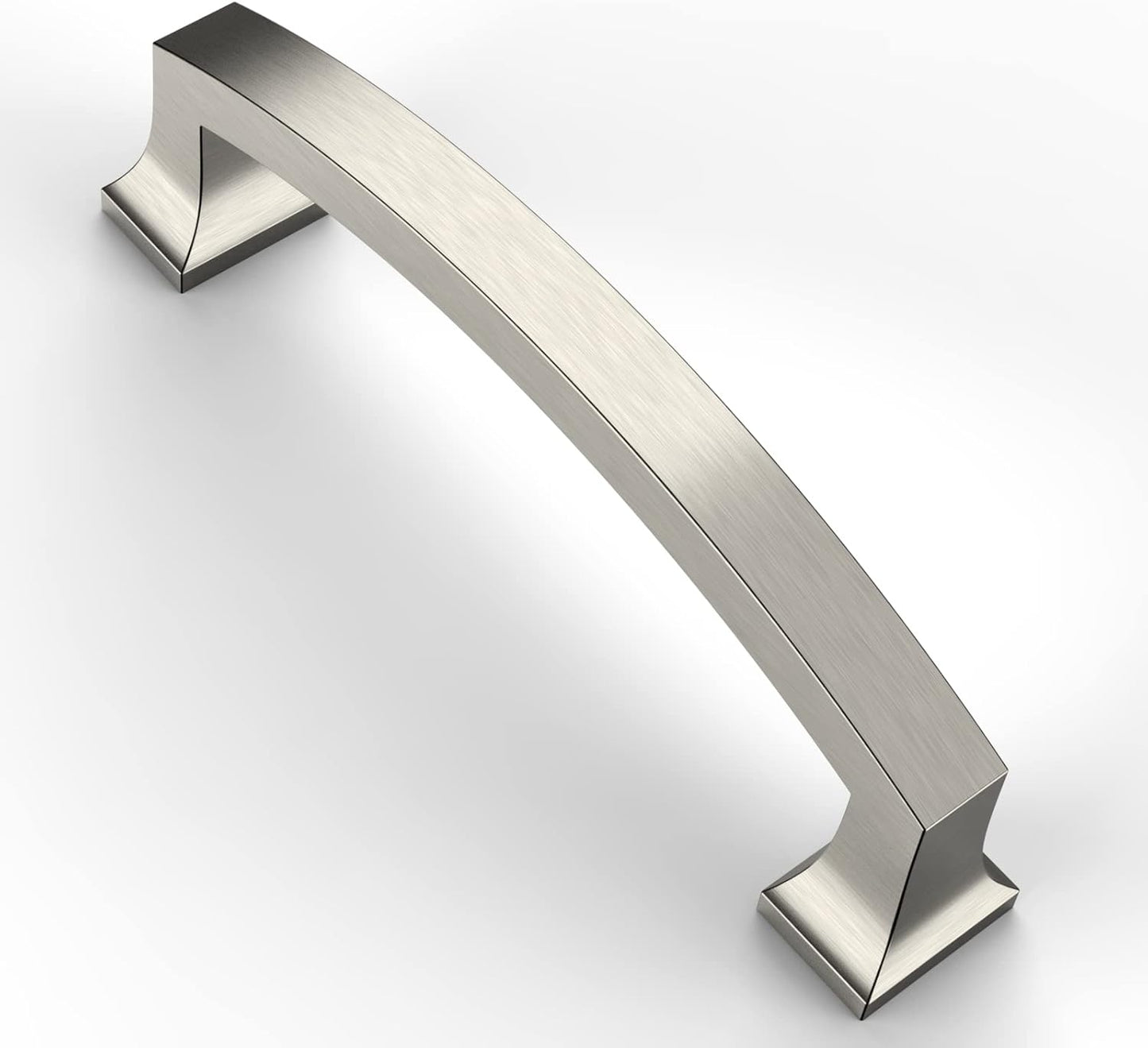 Asidrama 10 Pack 5 Inch(128mm) Hole Centers Kitchen Cabinet Handles, Brushed Satin Nickel Cabinet Pulls Kitchen Cabinet Hardware for Cupboard Drawer Pulls
