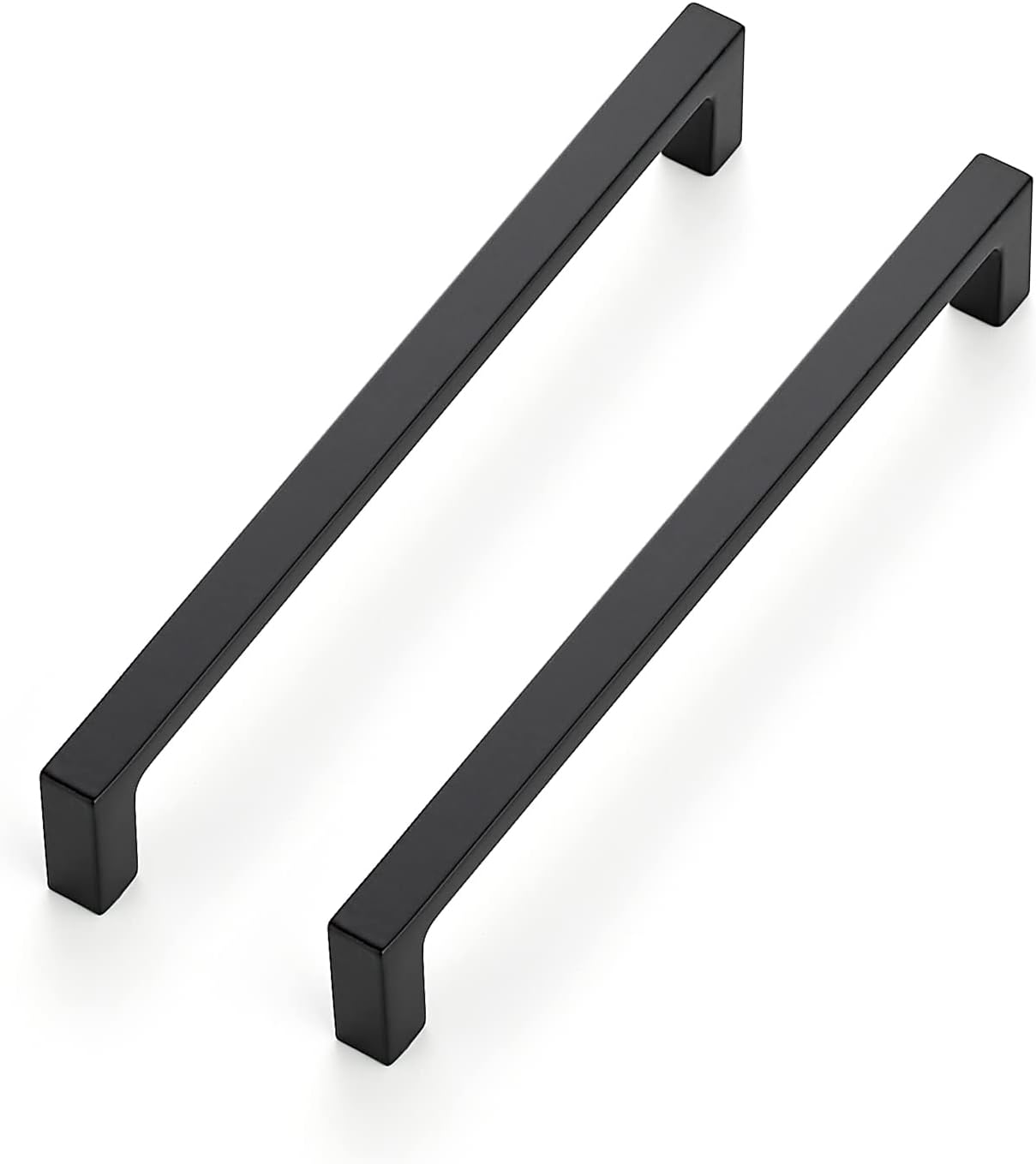 Ravinte 30 Pack Solid 5 Inch Kitchen Square Cabinet Handles Matte Black Pulls Drawer Pulls Kitchen Cabinet Hardware Flat Black Handles