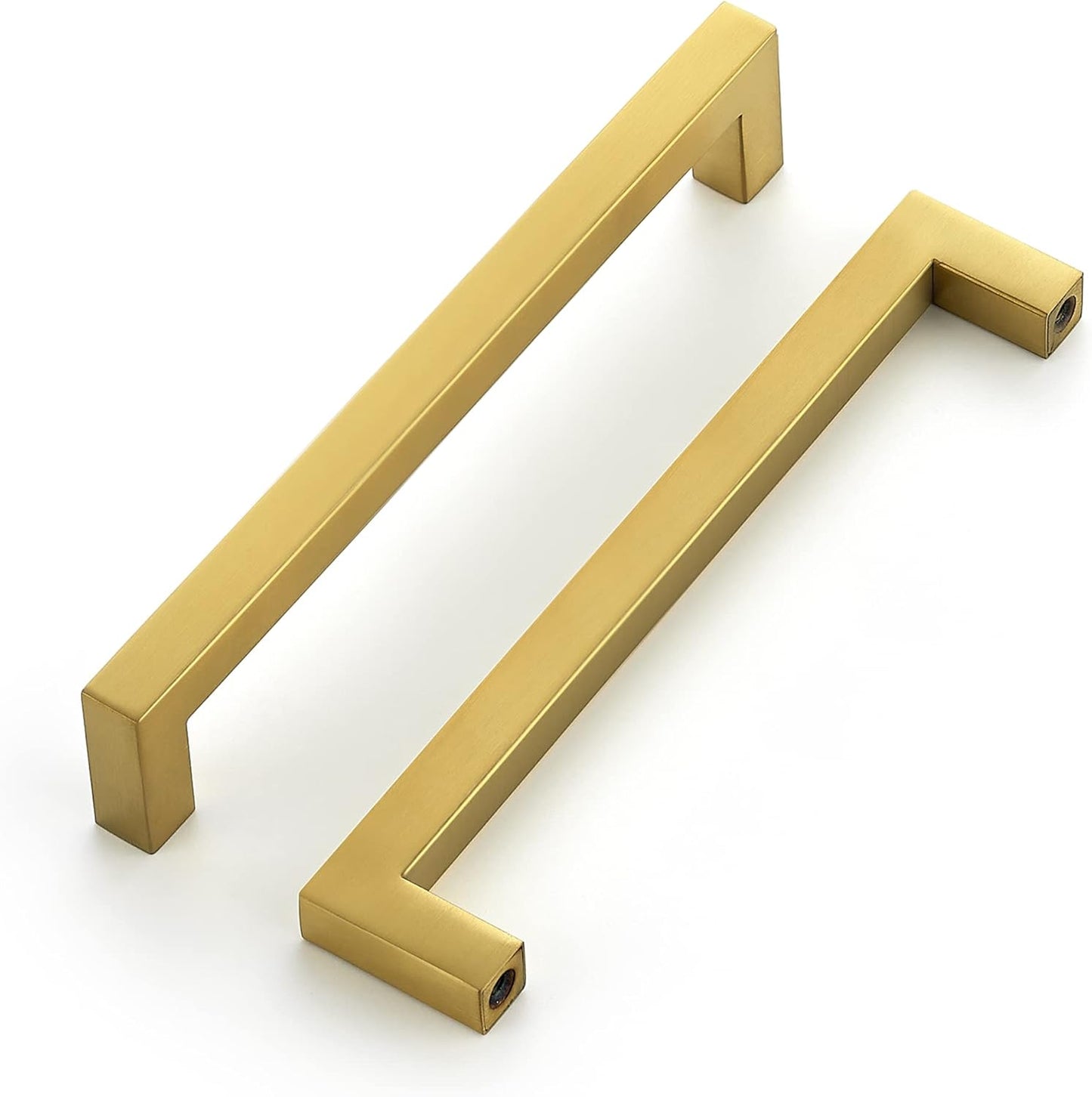 Ravinte 30 Pack 6-1/4 Inch Kitchen Square Cabinet Handles Matte Black Stainless Steel Drawer Pulls Hardware