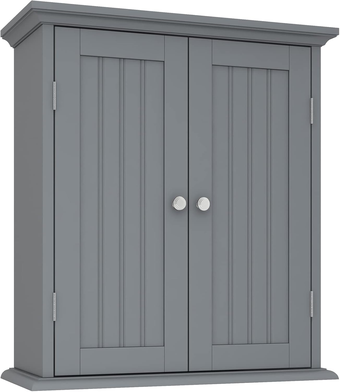 ChooChoo Bathroom Wall Cabinet, Over The Toilet Space Saver Storage Cabinet, Medicine Cabinet with 2 Door and Adjustable Shelves, Cupboard