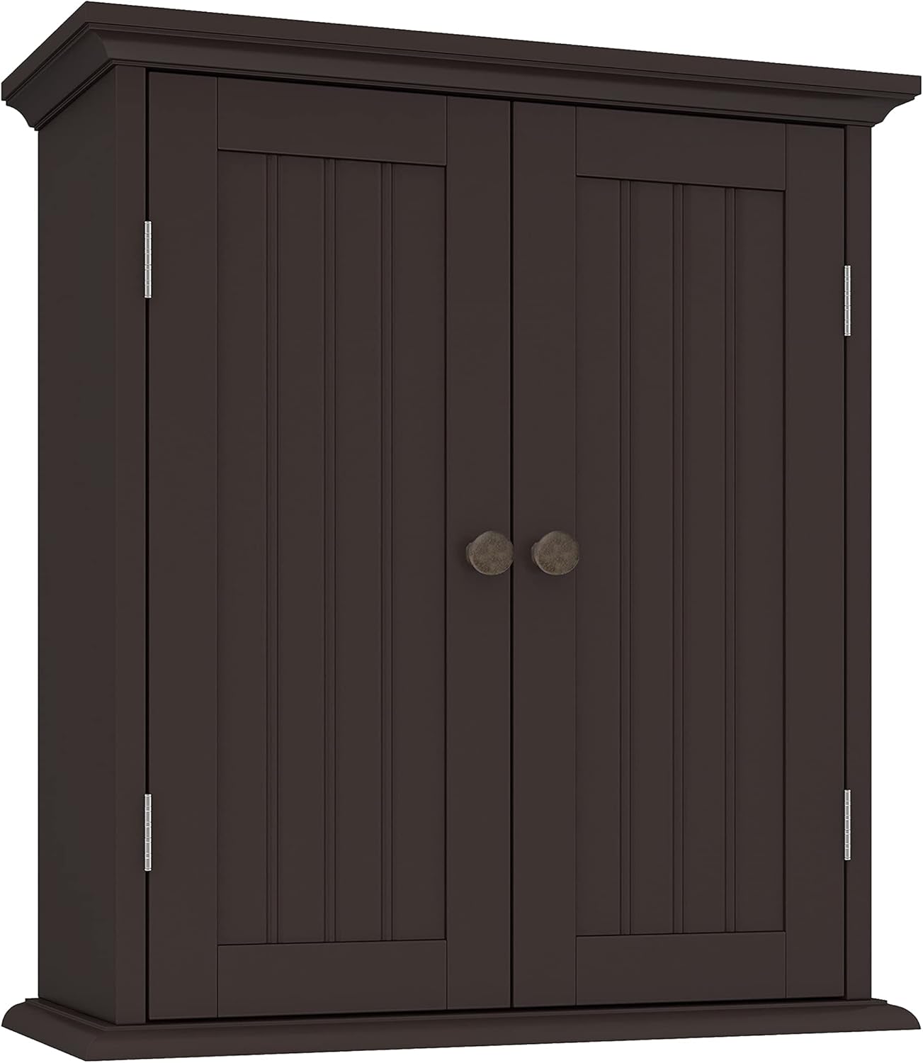 ChooChoo Bathroom Wall Cabinet, Over The Toilet Space Saver Storage Cabinet, Medicine Cabinet with 2 Door and Adjustable Shelves, Cupboard