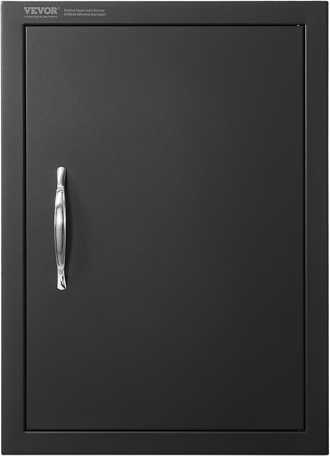 VEVOR BBQ Access Door, 17W x 24H Inch Single Outdoor Kitchen, Stainless Steel Flush Mount, Wall Vertical With Handle, for BBQ Island, Grilling Station, Outside Cabinet
