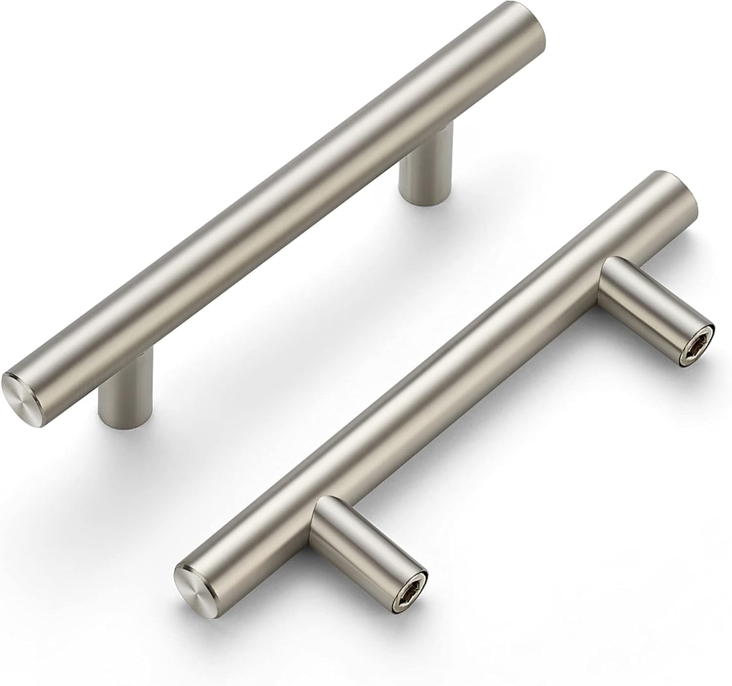 Ravinte 30 Pack | 5 Inch Cabinet Pulls Matte Black Stainless Steel Kitchen Drawer Pulls Cabinet Handles 5 InchLength, 3 Inch Hole Center