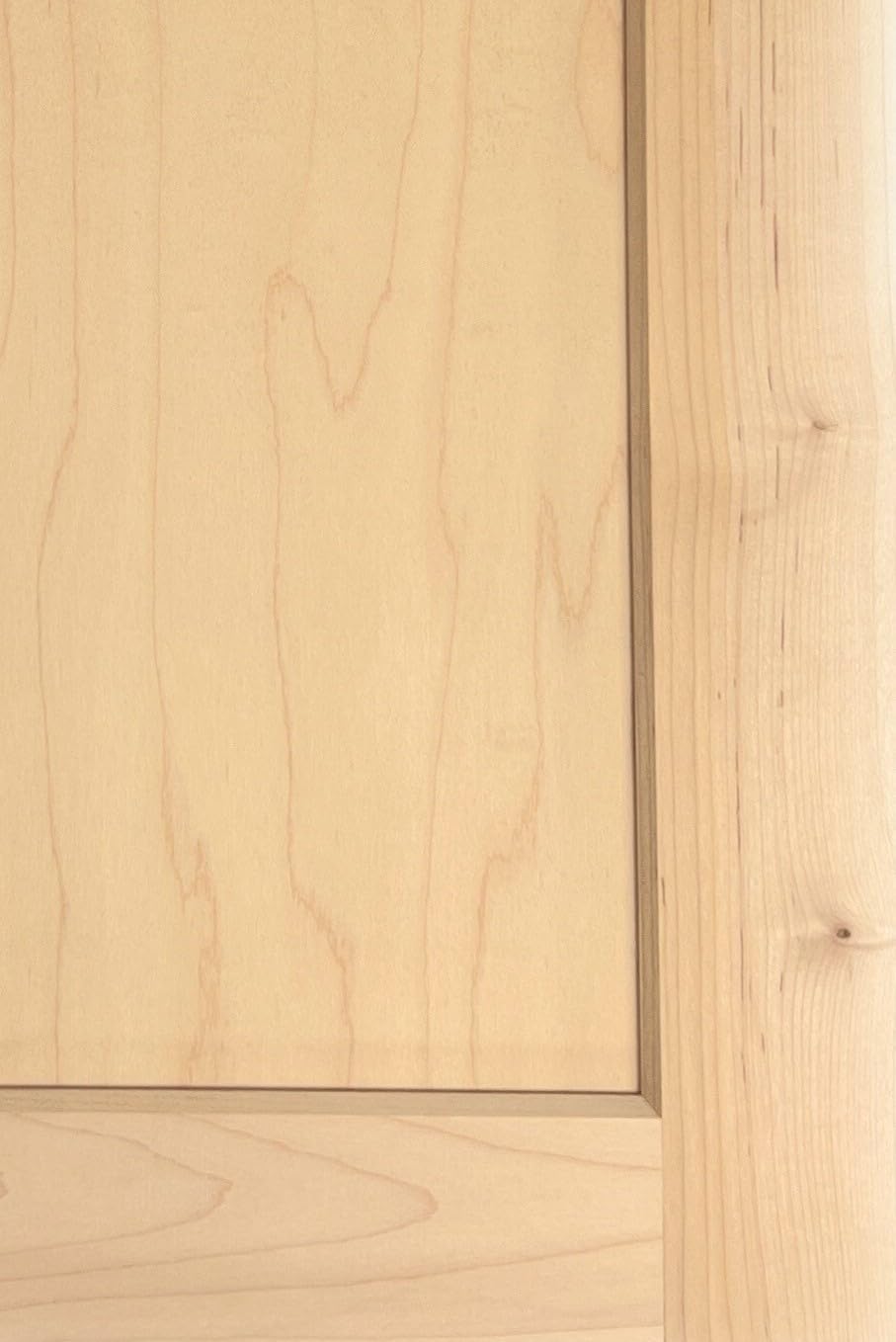Unfinished Maple Shaker Cabinet Door Front Replacement - 16.25W x 22.5H | Ready to Paint or Stain | Solid Wood | Cabinet Door Replacement