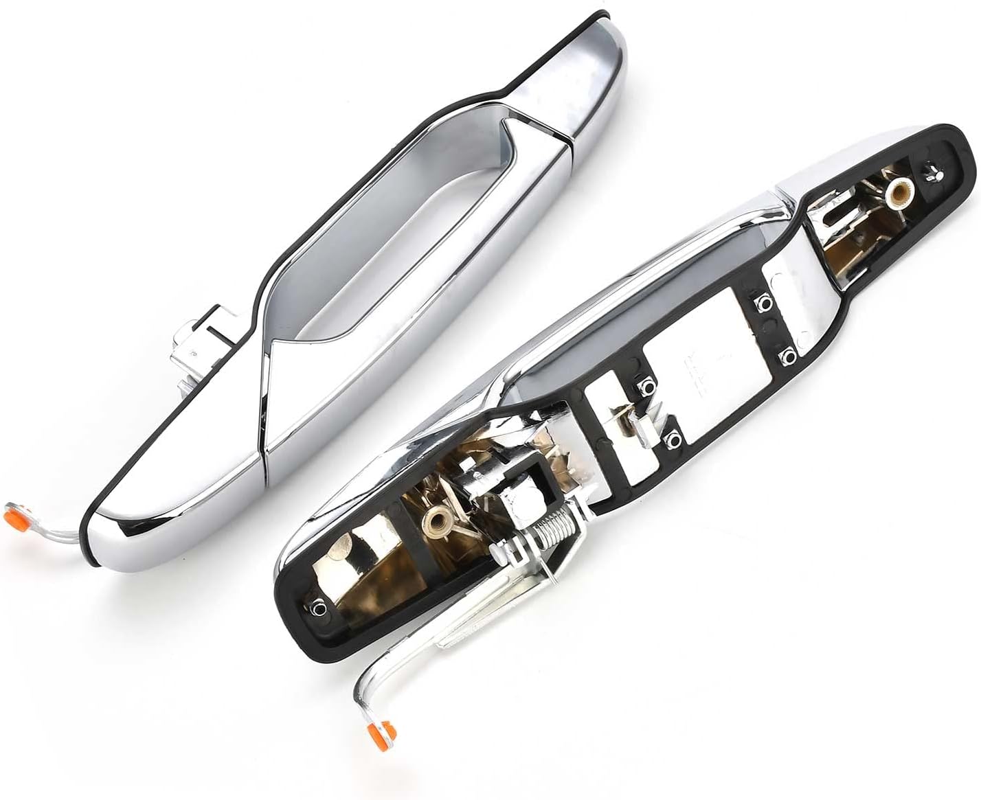 Nakuuly Exterior Chrome Door Handle 4 PCS Front Rear Driver & Passenger Compatible with 2007-2014 Cadillac Escalade Chevy Avalanche Silverado Suburban GMC Sierra Yukon OE # 22738722 22738721 20828258