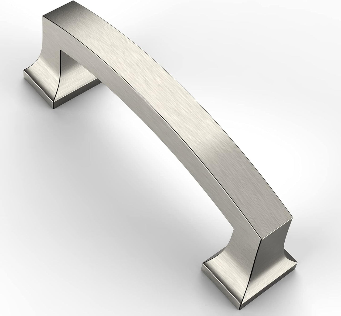 Asidrama 10 Pack 5 Inch(128mm) Hole Centers Kitchen Cabinet Handles, Brushed Satin Nickel Cabinet Pulls Kitchen Cabinet Hardware for Cupboard Drawer Pulls