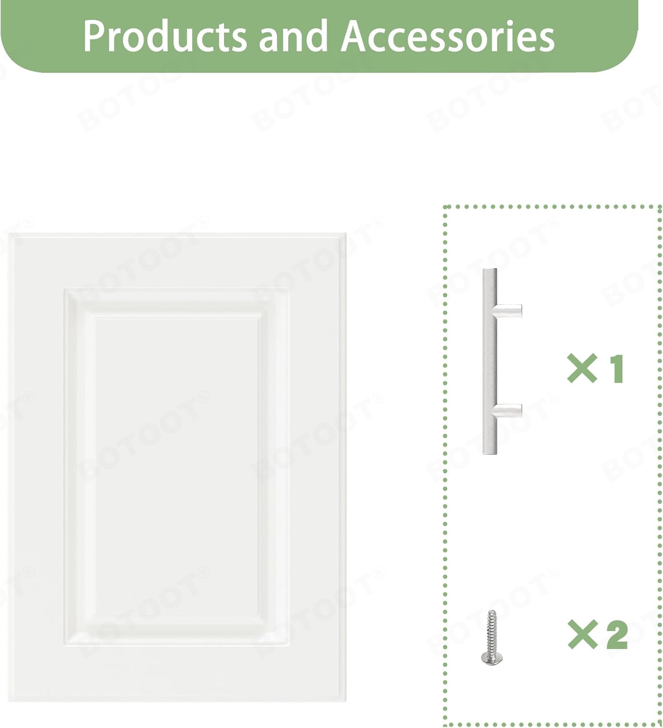 Built-in Cabinet Doors - Cabinet Replacement Doors for Kitchen, Living Room, Bedroom, Bathroom - 22.5 Inch High (White, 16.25 Inch Wide)