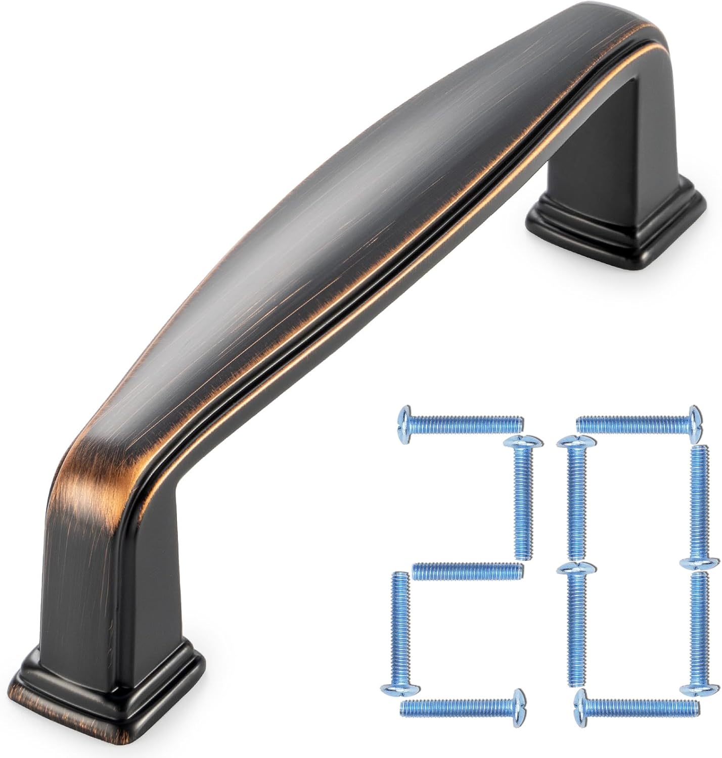 KOOFIZO 10 Pack 3 Inch Oil Rubbed Bronze Kitchen Cabinet Pulls Rubbed Bronze Cabinet Handles Bronze Cabinet Hardware for Kitchen Cabinets 1817 Drawer Dresser Cupboard Bedroom